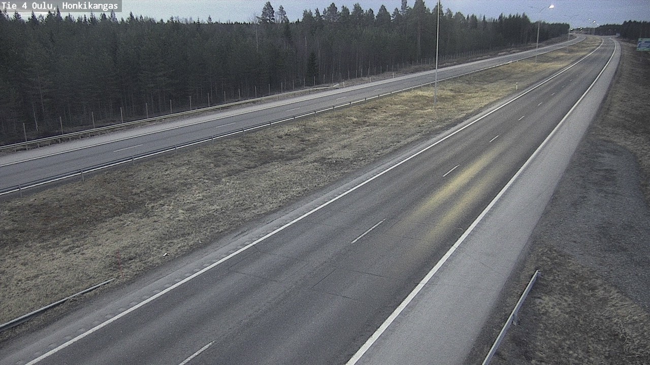 Weather Camera Image Väg 4 Oulu, Honkikangas, Oulu, Pohjois-Pohjanmaa