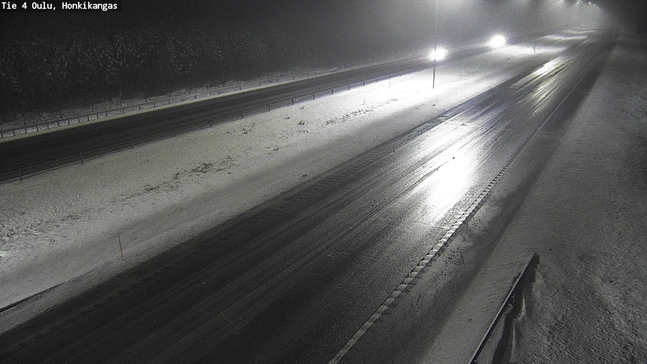 Weather Camera Image Väg 4 Oulu, Honkikangas, Oulu, Pohjois-Pohjanmaa