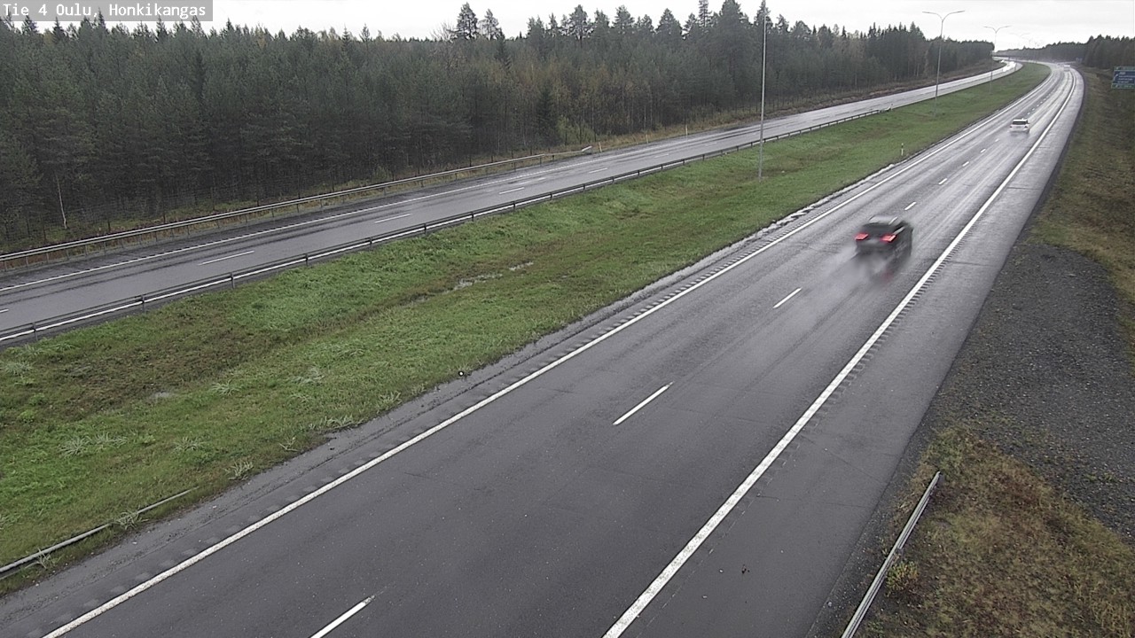 Weather Camera Image Väg 4 Oulu, Honkikangas, Oulu, Pohjois-Pohjanmaa