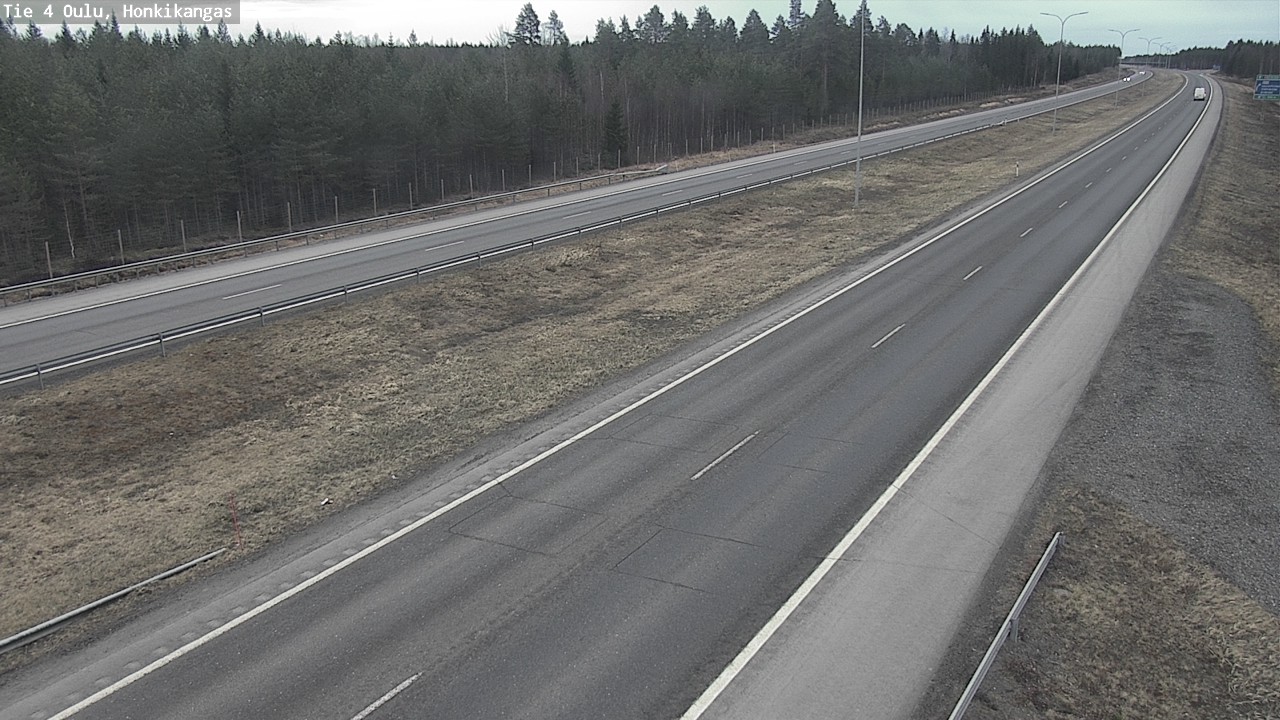 Weather Camera Image Väg 4 Oulu, Honkikangas, Oulu, Pohjois-Pohjanmaa