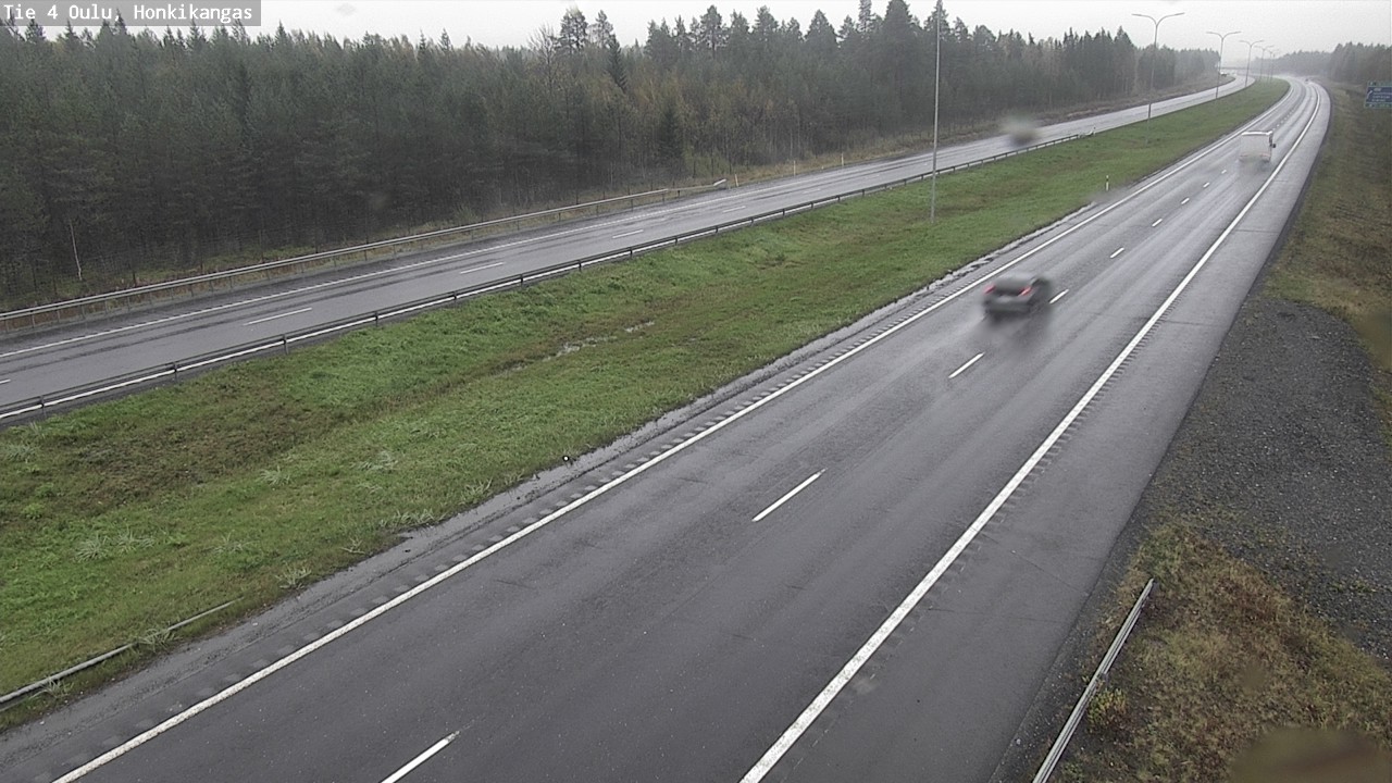 Weather Camera Image Väg 4 Oulu, Honkikangas, Oulu, Pohjois-Pohjanmaa