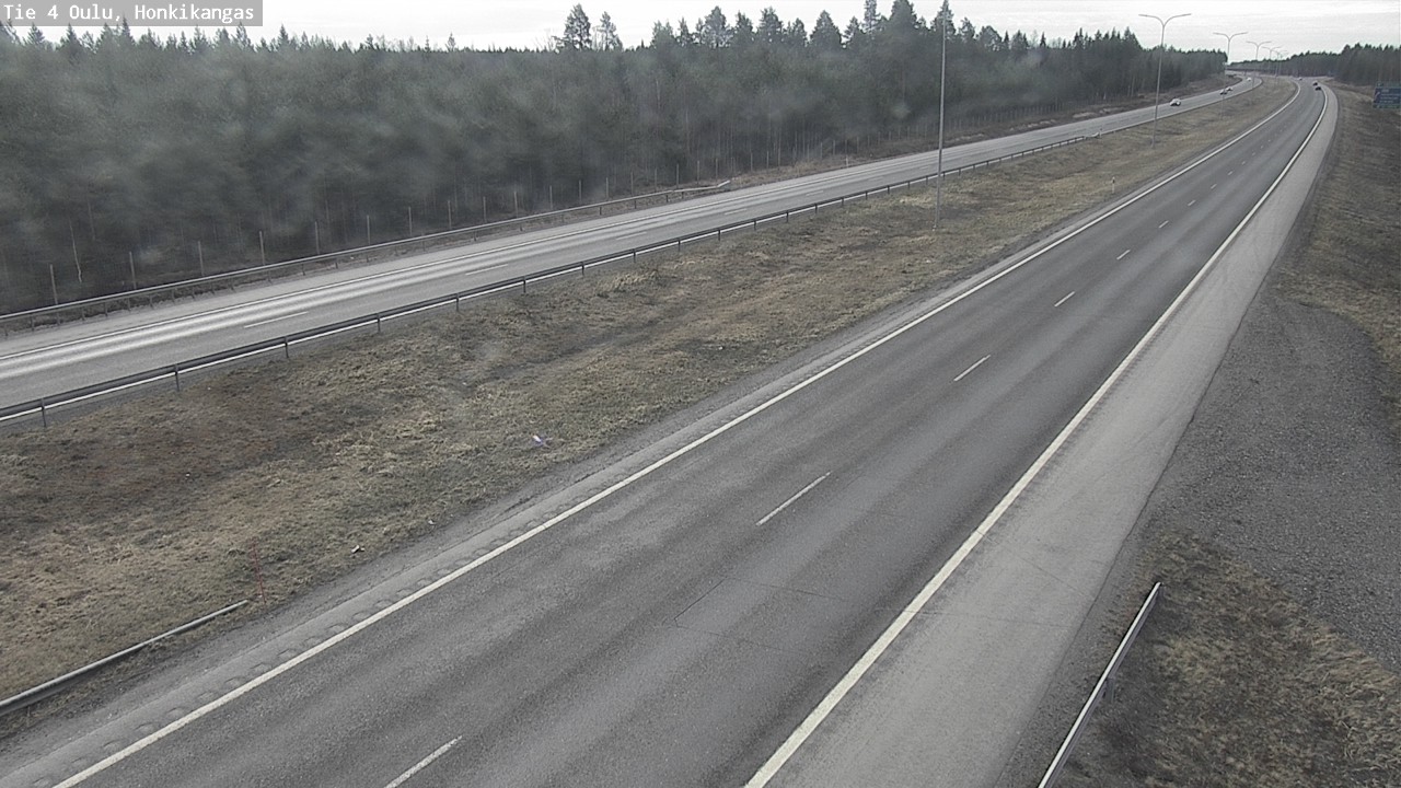Weather Camera Image Road 4 Oulu, Honkikangas, Oulu, Pohjois-Pohjanmaa