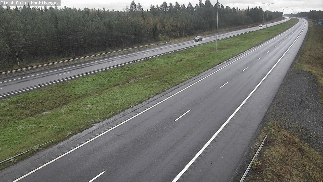 Weather Camera Image Väg 4 Oulu, Honkikangas, Oulu, Pohjois-Pohjanmaa
