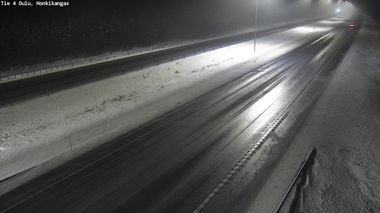 Weather Camera Image Väg 4 Oulu, Honkikangas, Oulu, Pohjois-Pohjanmaa