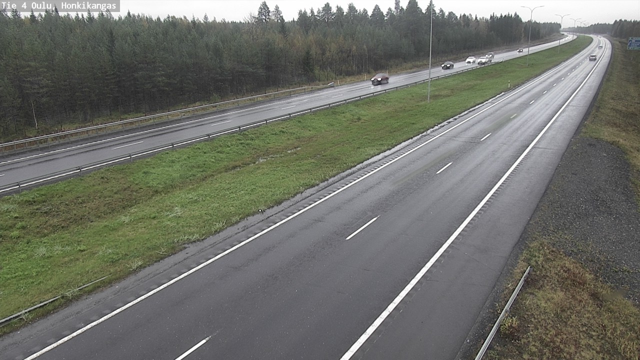 Weather Camera Image Väg 4 Oulu, Honkikangas, Oulu, Pohjois-Pohjanmaa