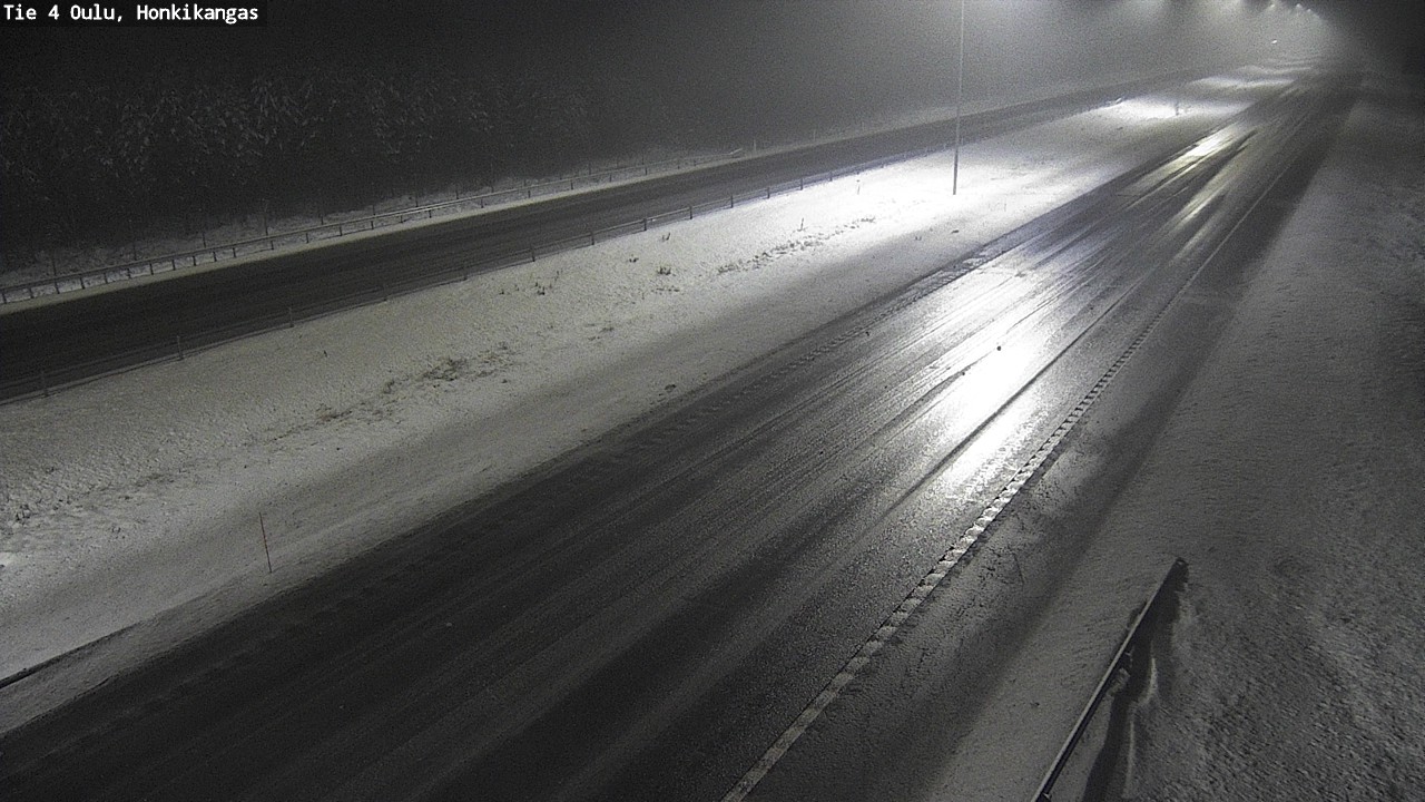 Weather Camera Image Väg 4 Oulu, Honkikangas, Oulu, Pohjois-Pohjanmaa
