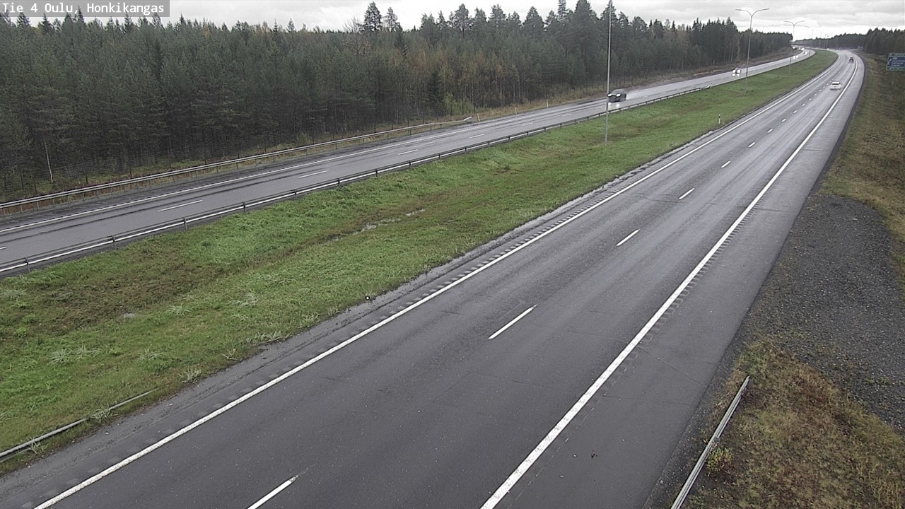 Weather Camera Image Väg 4 Oulu, Honkikangas, Oulu, Pohjois-Pohjanmaa