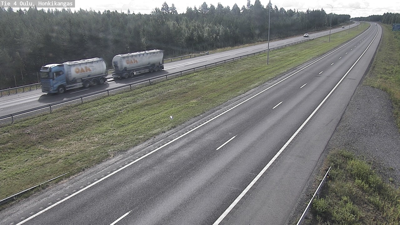 Weather Camera Image Road 4 Oulu, Honkikangas, Oulu, Pohjois-Pohjanmaa