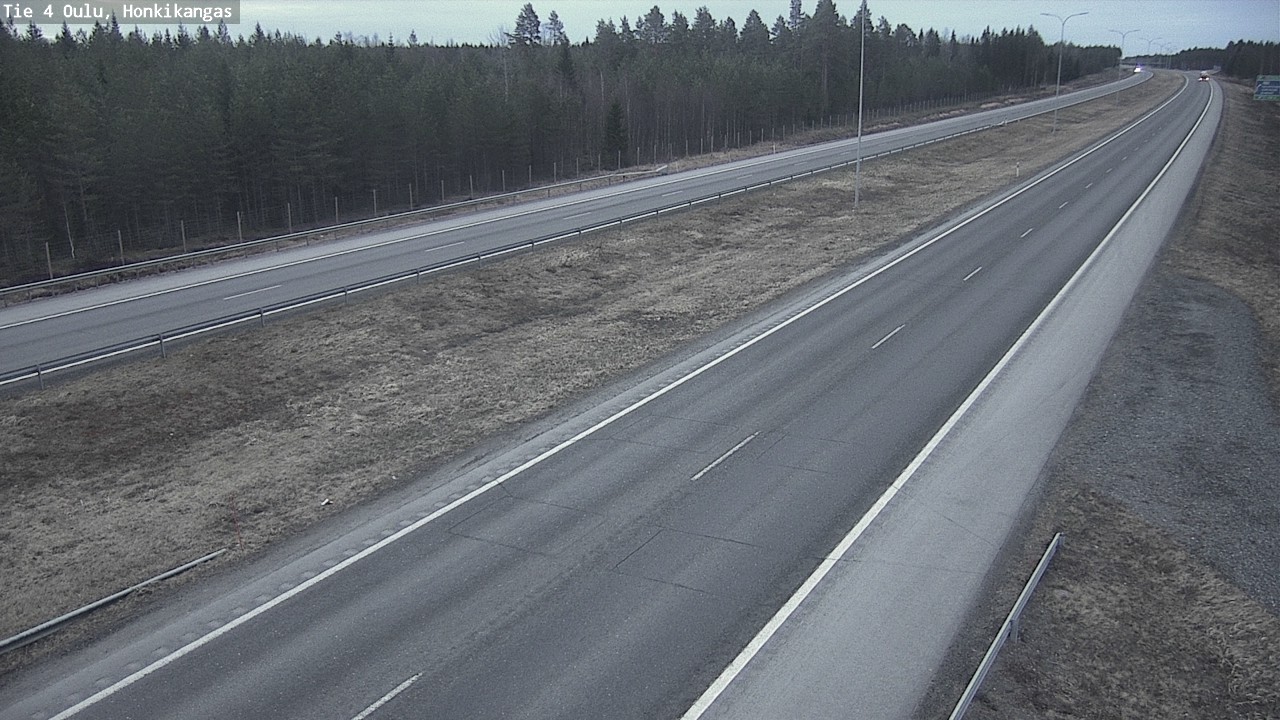Weather Camera Image Väg 4 Oulu, Honkikangas, Oulu, Pohjois-Pohjanmaa