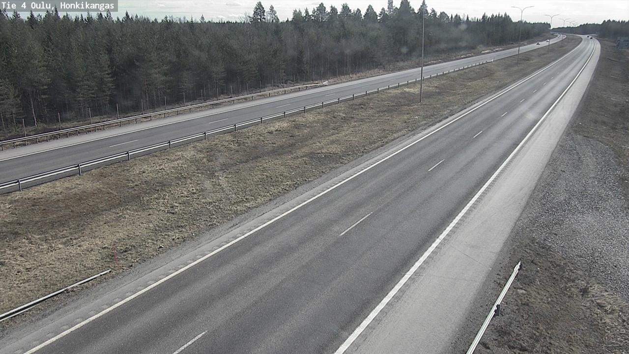 Weather Camera Image Road 4 Oulu, Honkikangas, Oulu, Pohjois-Pohjanmaa