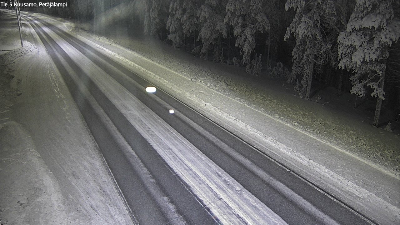 Weather Camera Image Road 5 Kuusamo, Petäjälampi, Kuusamo, Pohjois-Pohjanmaa