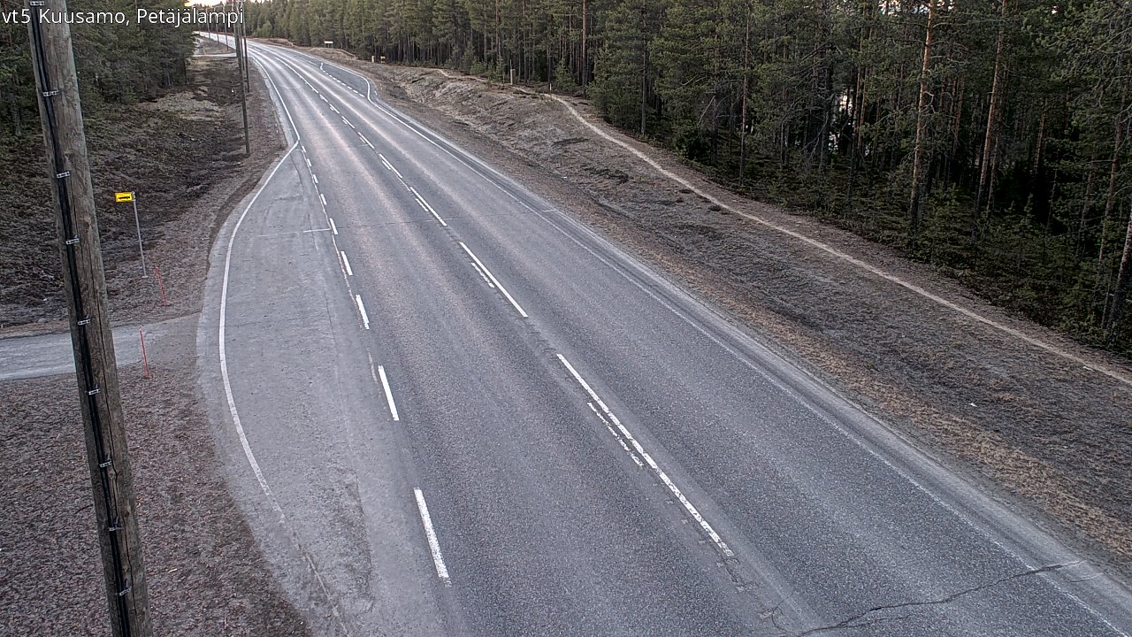 Kelikamerat Kuva Tie 5 Kuusamo, Petäjälampi, Kuusamo, Pohjois-Pohjanmaa