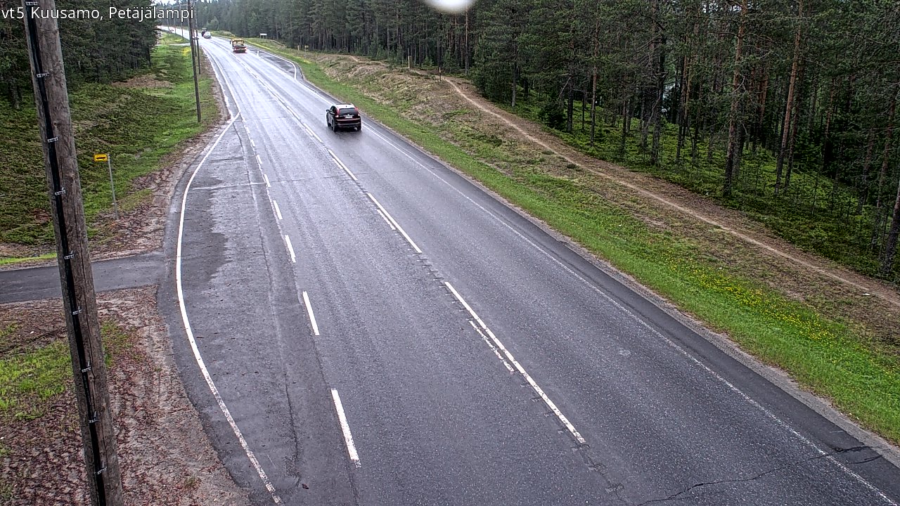 Weather Camera Image Väg 5 Kuusamo, Petäjälampi, Kuusamo, Pohjois-Pohjanmaa