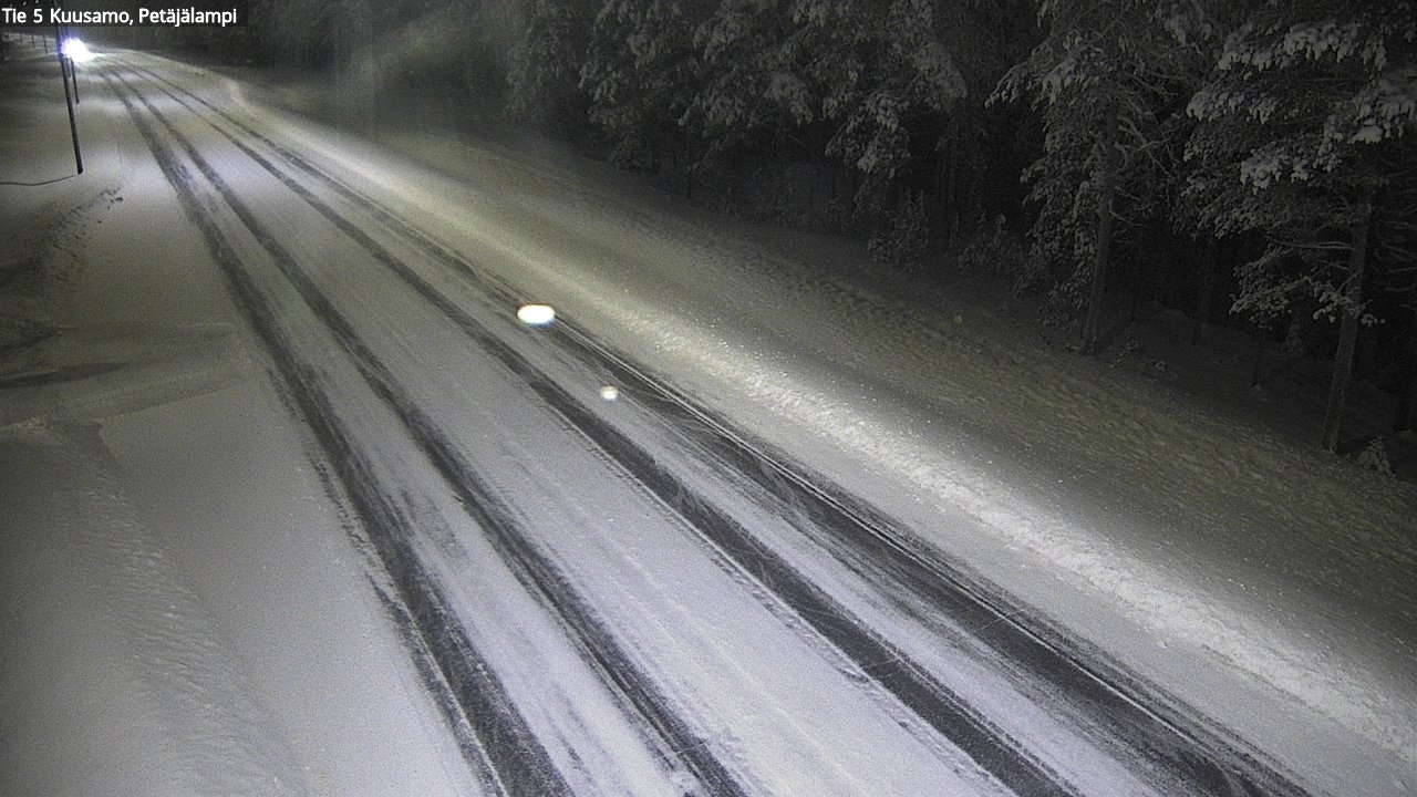 Weather Camera Image Väg 5 Kuusamo, Petäjälampi, Kuusamo, Pohjois-Pohjanmaa