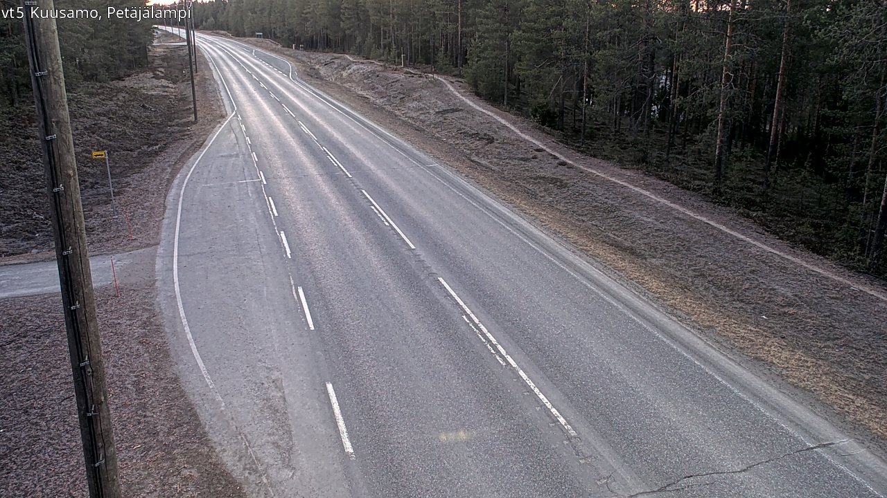 Kelikamerat Kuva Tie 5 Kuusamo, Petäjälampi, Kuusamo, Pohjois-Pohjanmaa
