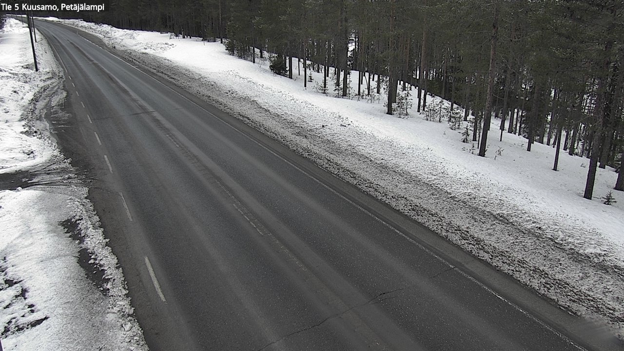 Kelikamerat Kuva Tie 5 Kuusamo, Petäjälampi, Kuusamo, Pohjois-Pohjanmaa