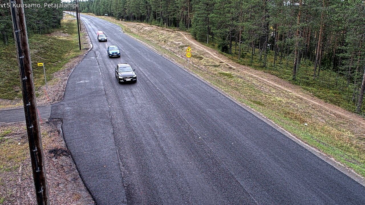 Kelikamerat Kuva Tie 5 Kuusamo, Petäjälampi, Kuusamo, Pohjois-Pohjanmaa