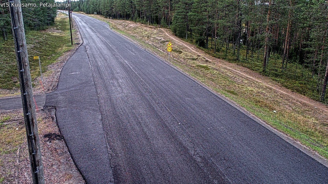 Kelikamerat Kuva Tie 5 Kuusamo, Petäjälampi, Kuusamo, Pohjois-Pohjanmaa