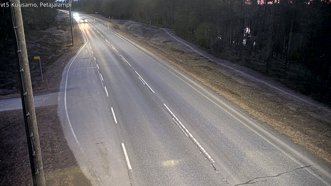 Weather Camera Image Road 5 Kuusamo, Petäjälampi, Kuusamo, Pohjois-Pohjanmaa