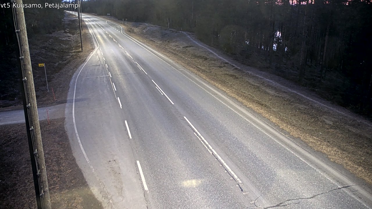 Weather Camera Image Road 5 Kuusamo, Petäjälampi, Kuusamo, Pohjois-Pohjanmaa