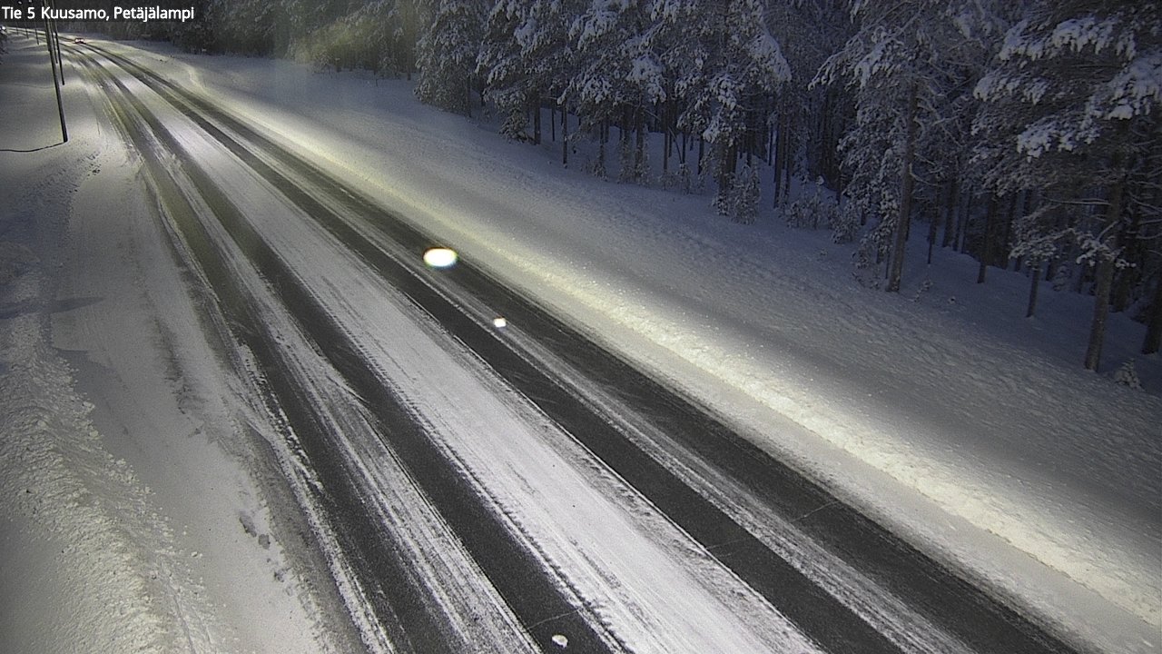 Weather Camera Image Väg 5 Kuusamo, Petäjälampi, Kuusamo, Pohjois-Pohjanmaa