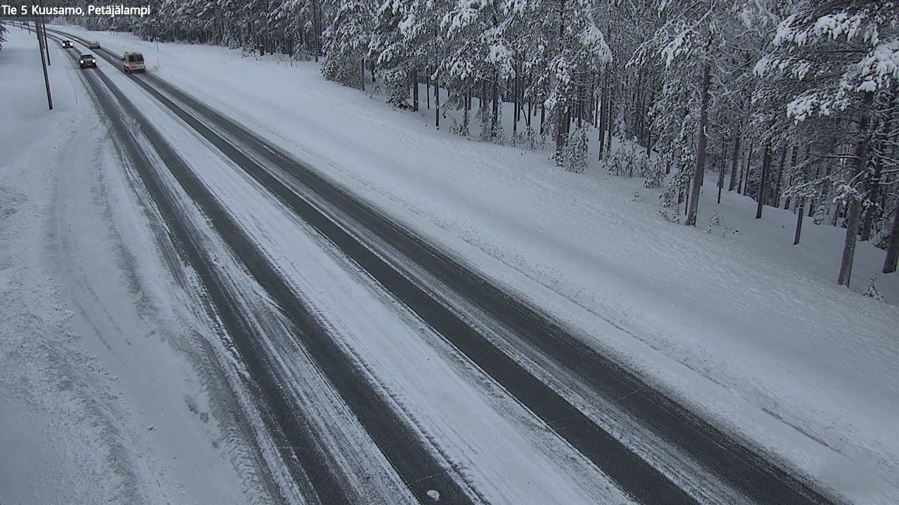 Weather Camera Image Väg 5 Kuusamo, Petäjälampi, Kuusamo, Pohjois-Pohjanmaa
