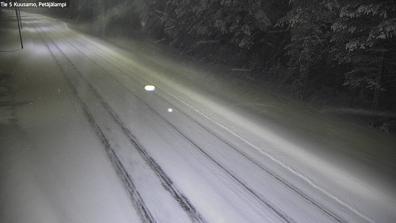 Weather Camera Image Väg 5 Kuusamo, Petäjälampi, Kuusamo, Pohjois-Pohjanmaa