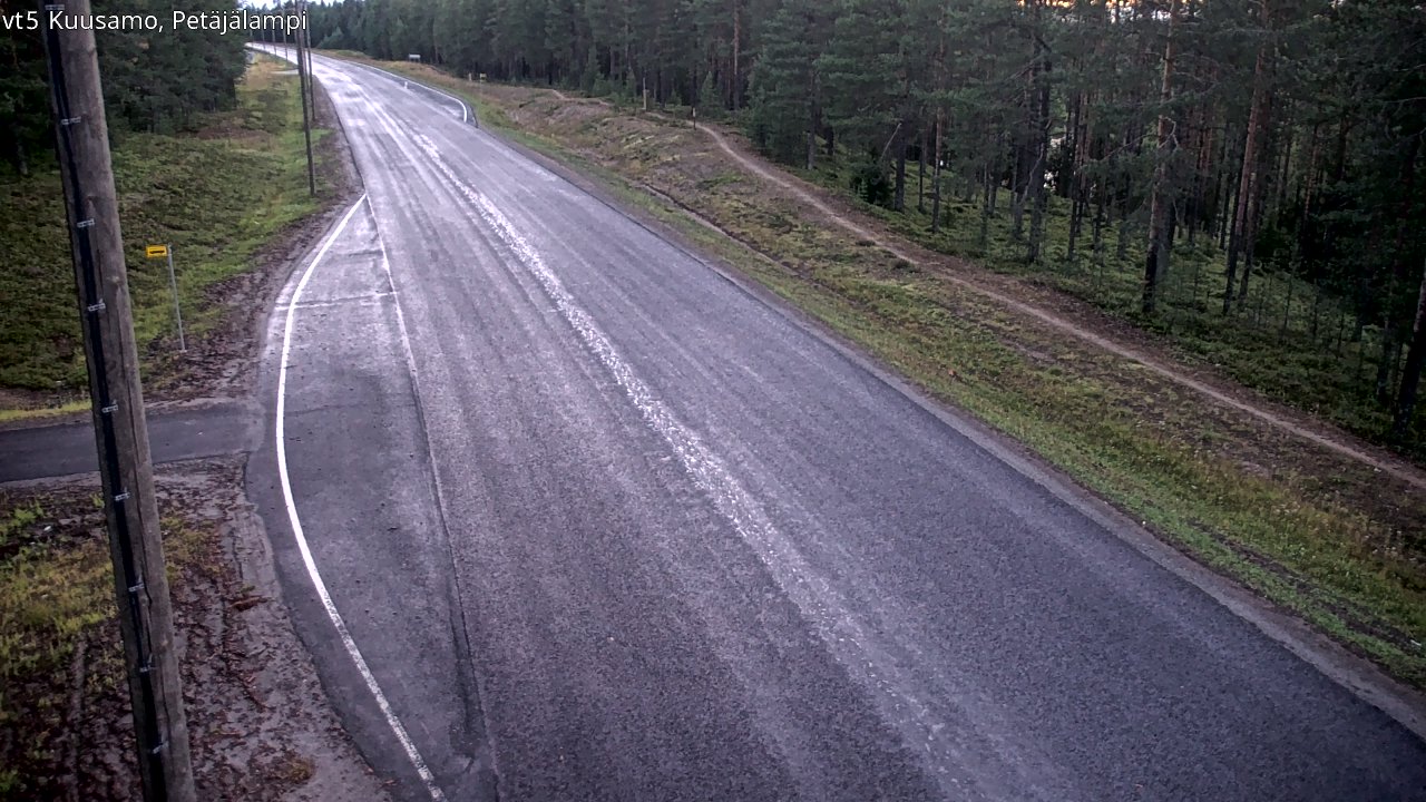 Kelikamerat Kuva Tie 5 Kuusamo, Petäjälampi, Kuusamo, Pohjois-Pohjanmaa