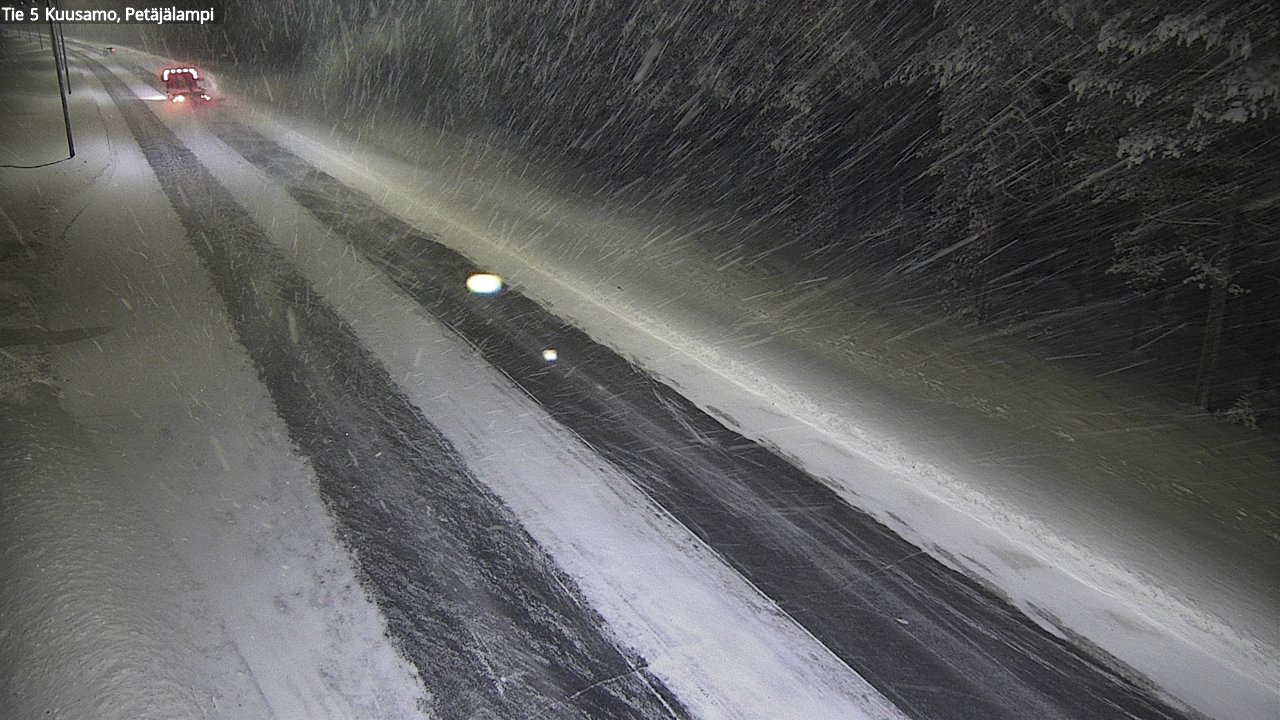 Weather Camera Image Väg 5 Kuusamo, Petäjälampi, Kuusamo, Pohjois-Pohjanmaa