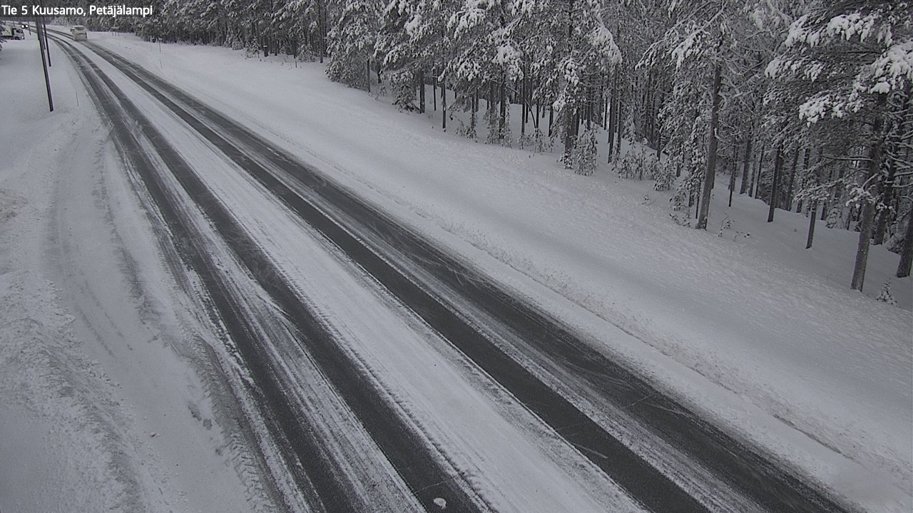 Weather Camera Image Väg 5 Kuusamo, Petäjälampi, Kuusamo, Pohjois-Pohjanmaa