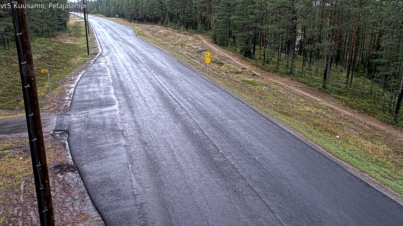 Weather Camera Image Road 5 Kuusamo, Petäjälampi, Kuusamo, Pohjois-Pohjanmaa