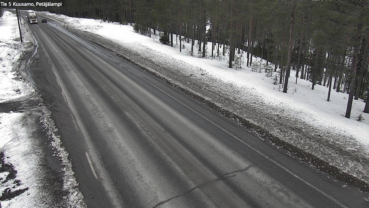 Weather Camera Image Road 5 Kuusamo, Petäjälampi, Kuusamo, Pohjois-Pohjanmaa