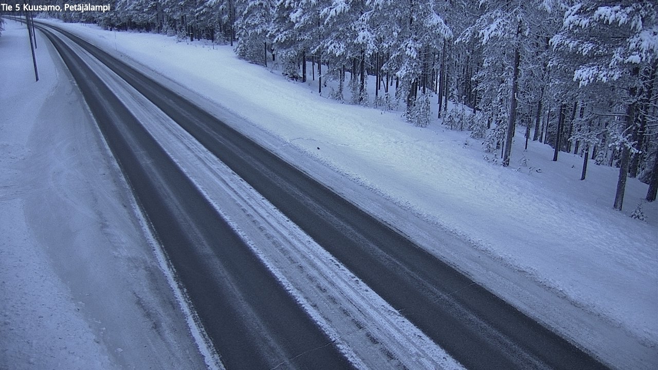 Kelikamerat Kuva Tie 5 Kuusamo, Petäjälampi, Kuusamo, Pohjois-Pohjanmaa