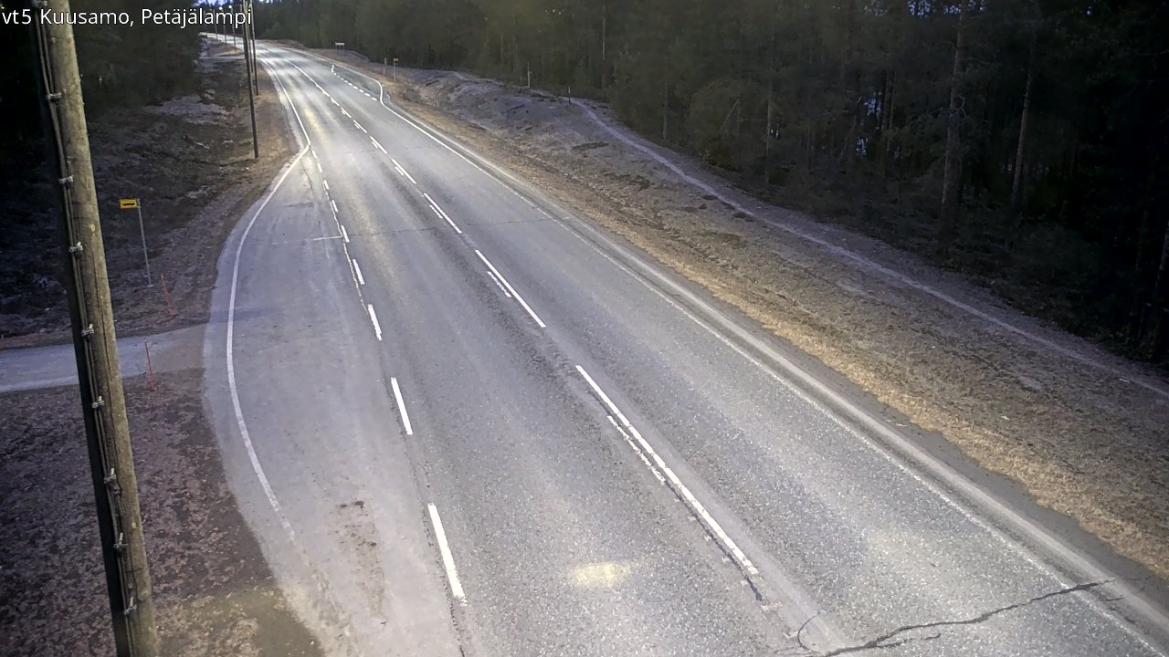 Kelikamerat Kuva Tie 5 Kuusamo, Petäjälampi, Kuusamo, Pohjois-Pohjanmaa