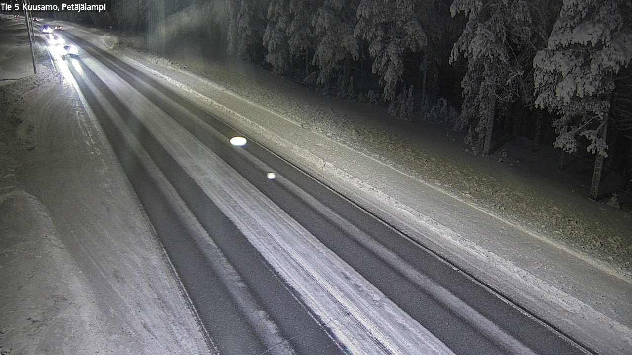 Weather Camera Image Road 5 Kuusamo, Petäjälampi, Kuusamo, Pohjois-Pohjanmaa