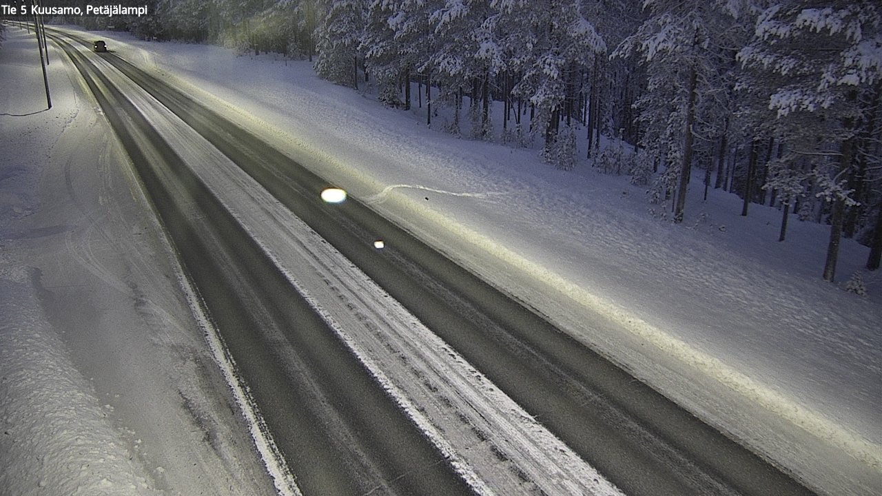 Kelikamerat Kuva Tie 5 Kuusamo, Petäjälampi, Kuusamo, Pohjois-Pohjanmaa