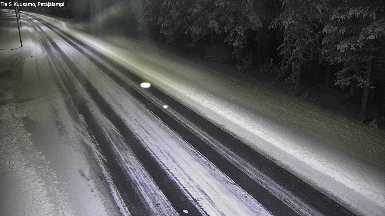 Weather Camera Image Road 5 Kuusamo, Petäjälampi, Kuusamo, Pohjois-Pohjanmaa