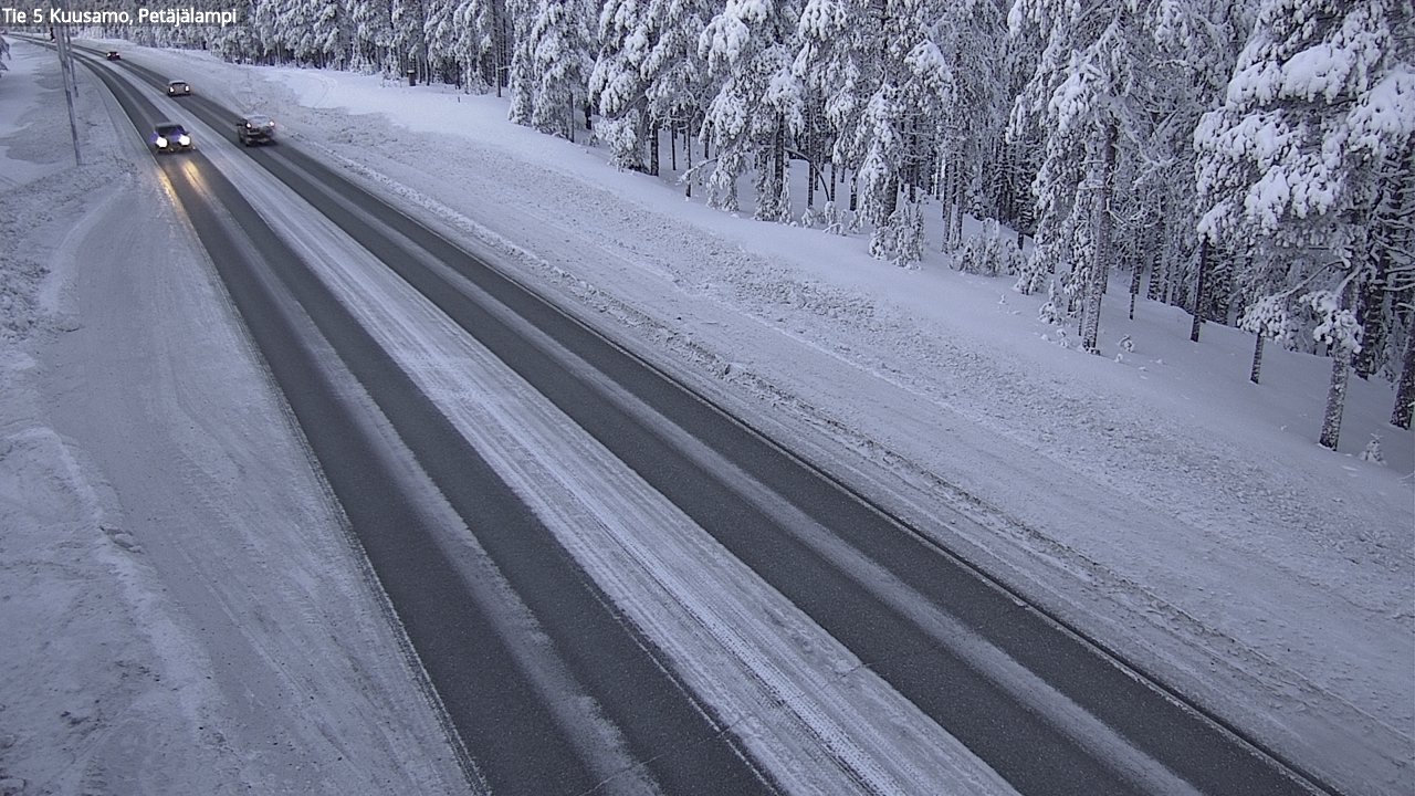 Weather Camera Image Road 5 Kuusamo, Petäjälampi, Kuusamo, Pohjois-Pohjanmaa