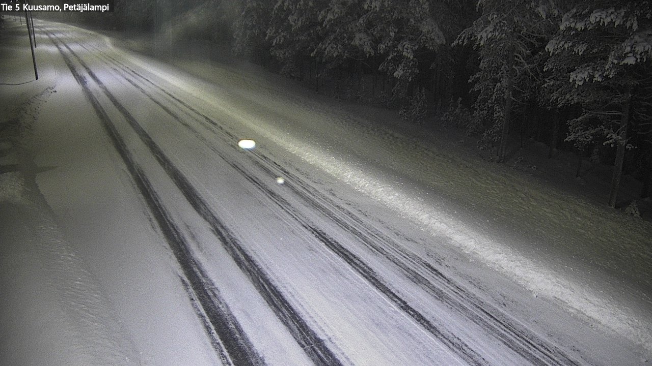 Weather Camera Image Väg 5 Kuusamo, Petäjälampi, Kuusamo, Pohjois-Pohjanmaa