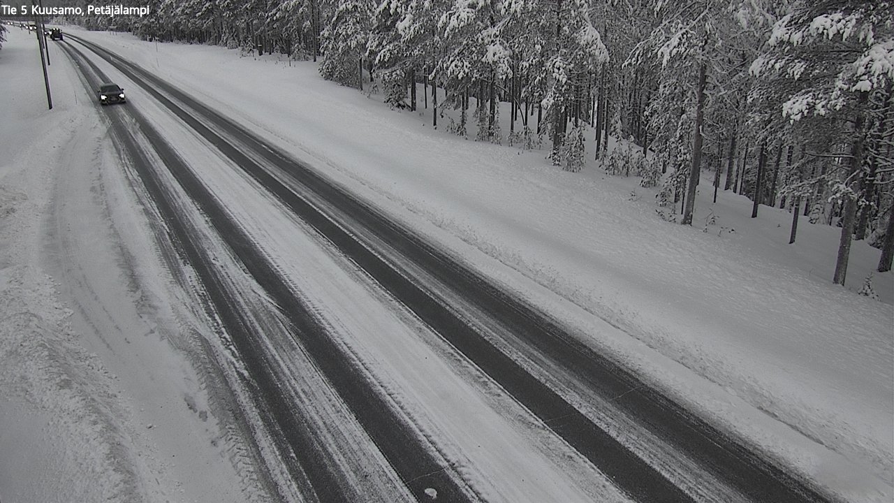 Weather Camera Image Väg 5 Kuusamo, Petäjälampi, Kuusamo, Pohjois-Pohjanmaa