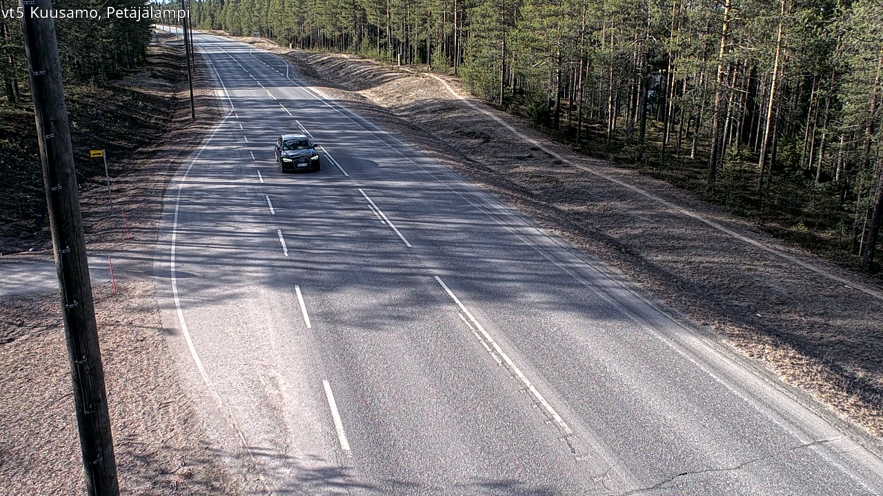 Kelikamerat Kuva Tie 5 Kuusamo, Petäjälampi, Kuusamo, Pohjois-Pohjanmaa