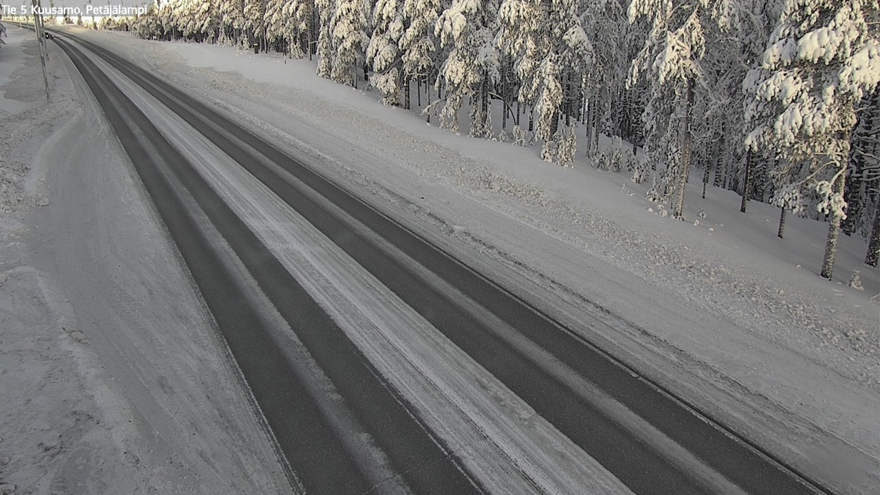 Kelikamerat Kuva Tie 5 Kuusamo, Petäjälampi, Kuusamo, Pohjois-Pohjanmaa