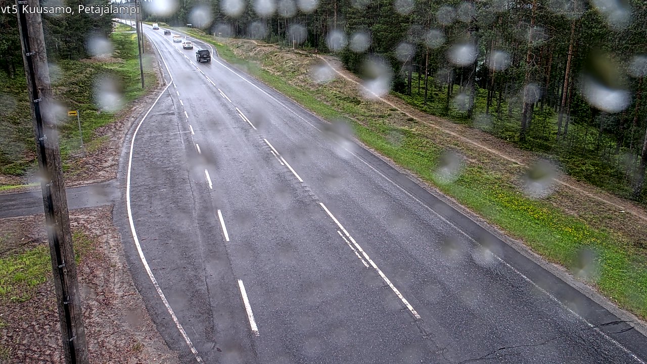 Weather Camera Image Väg 5 Kuusamo, Petäjälampi, Kuusamo, Pohjois-Pohjanmaa