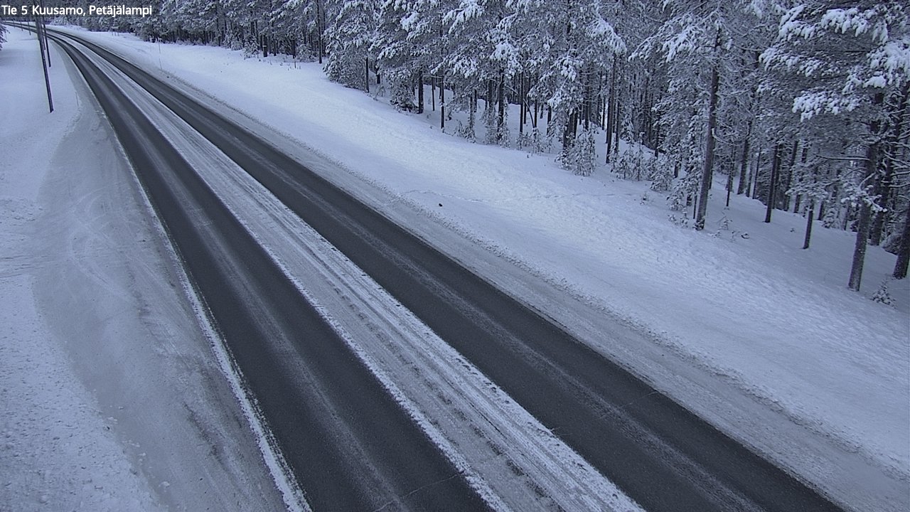 Kelikamerat Kuva Tie 5 Kuusamo, Petäjälampi, Kuusamo, Pohjois-Pohjanmaa