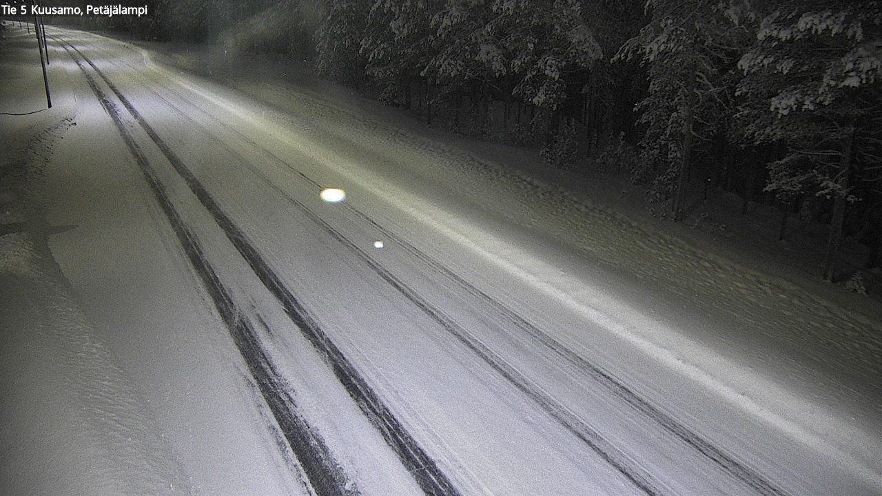 Weather Camera Image Väg 5 Kuusamo, Petäjälampi, Kuusamo, Pohjois-Pohjanmaa