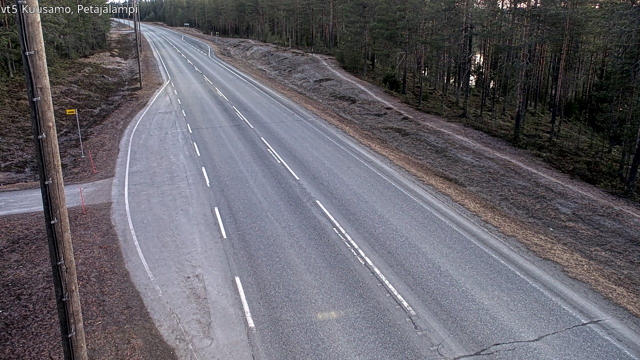 Weather Camera Image Road 5 Kuusamo, Petäjälampi, Kuusamo, Pohjois-Pohjanmaa