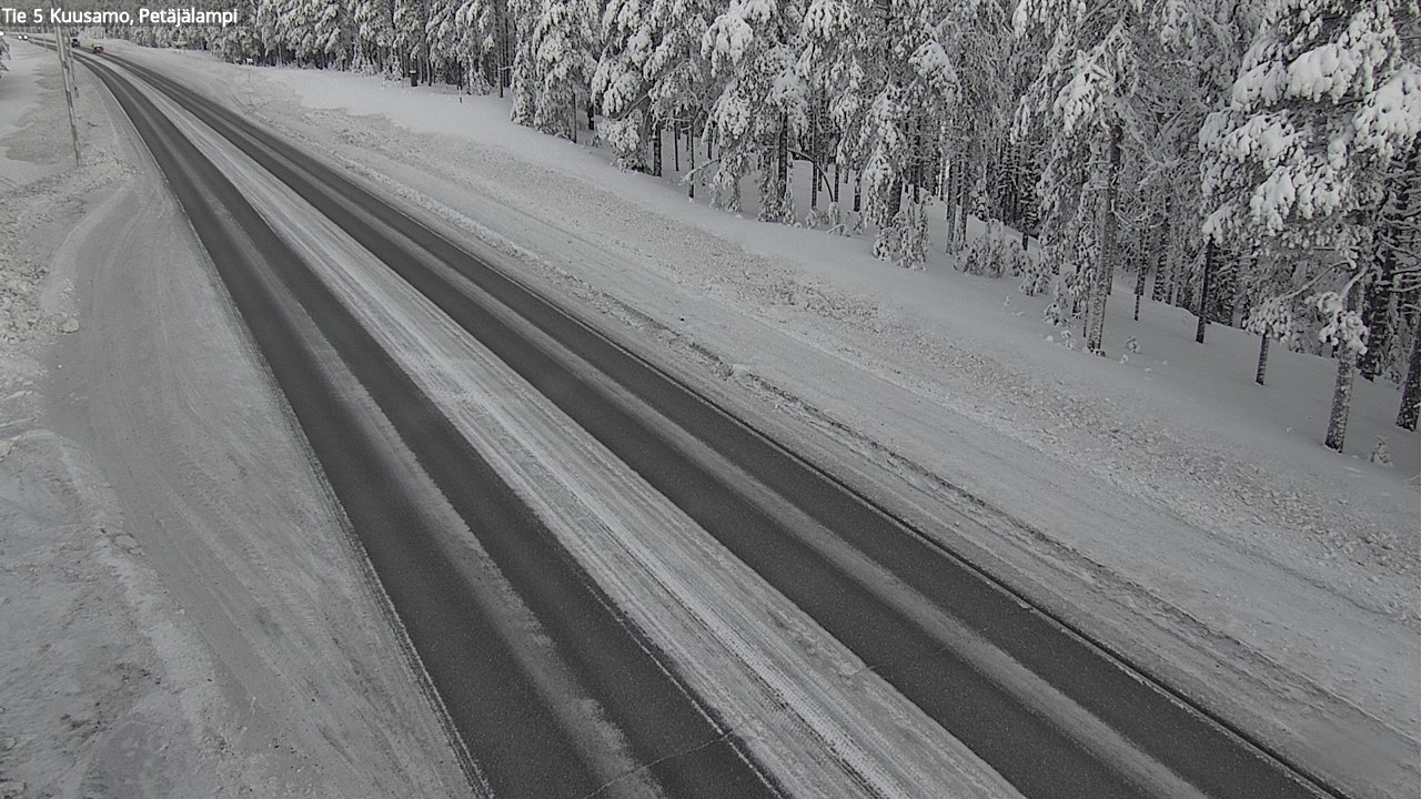 Kelikamerat Kuva Tie 5 Kuusamo, Petäjälampi, Kuusamo, Pohjois-Pohjanmaa