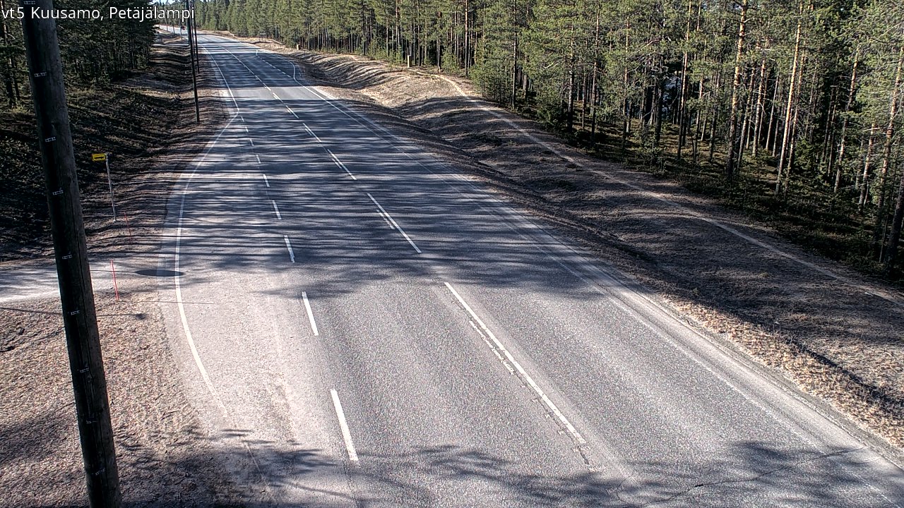 Kelikamerat Kuva Tie 5 Kuusamo, Petäjälampi, Kuusamo, Pohjois-Pohjanmaa