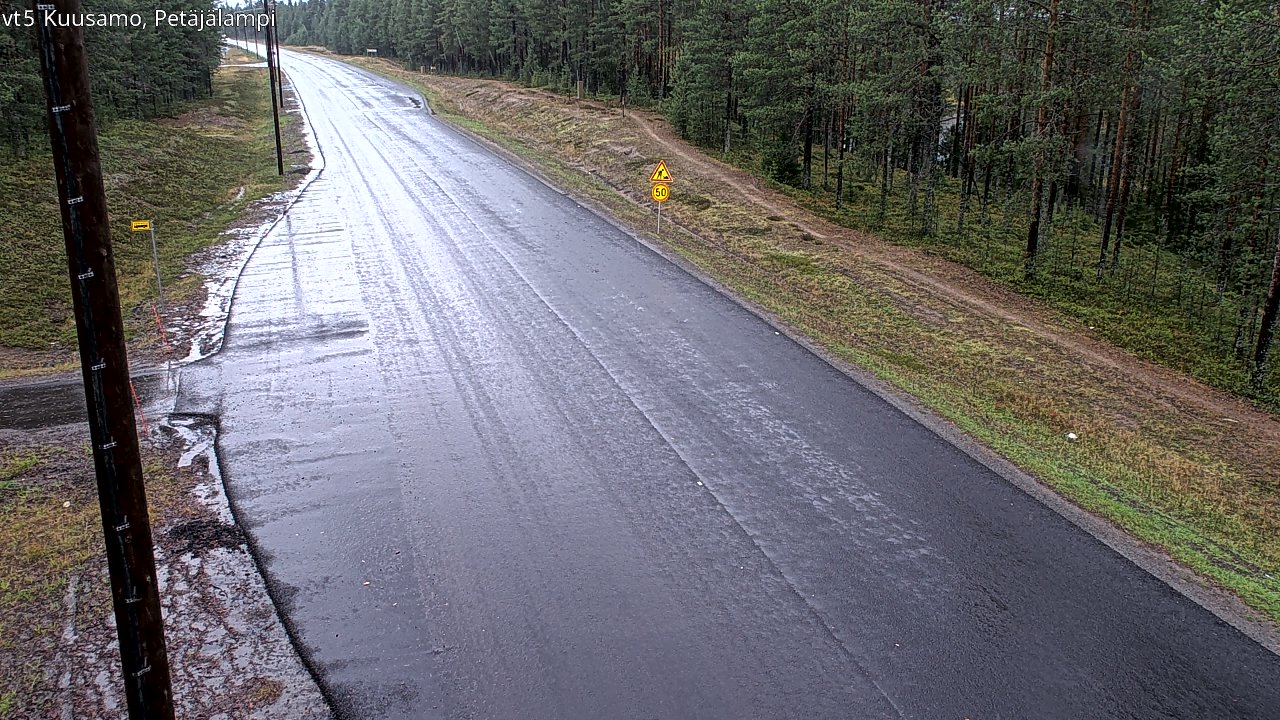 Weather Camera Image Road 5 Kuusamo, Petäjälampi, Kuusamo, Pohjois-Pohjanmaa