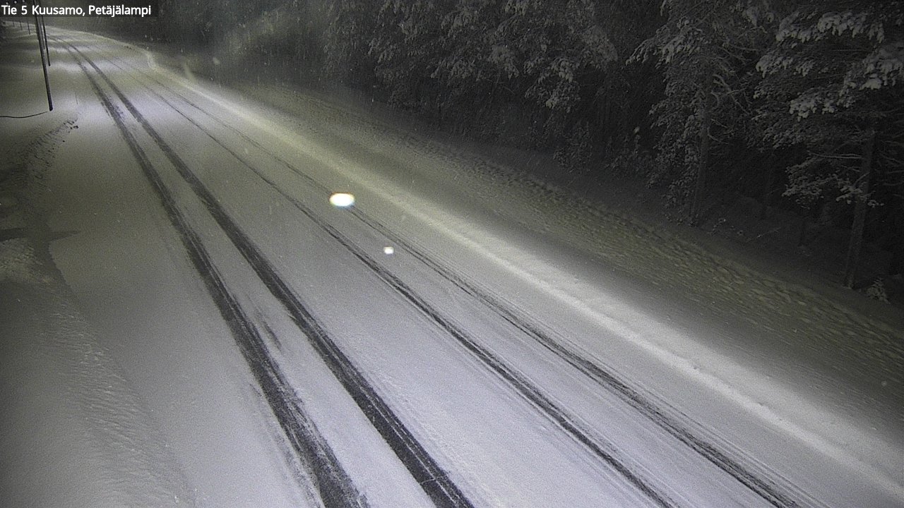 Weather Camera Image Väg 5 Kuusamo, Petäjälampi, Kuusamo, Pohjois-Pohjanmaa